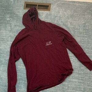 Vineyard Vines Men's Burgundy Hoodie